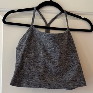 Beyond Yoga Heathered Gray Strappy Tank